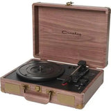 Cruiser Deluxe Portable Bluetooth Record Player - Walnut Wood Finish 