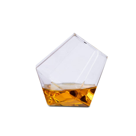 Diamond Shaped Scotch Glasses - Set of 2.