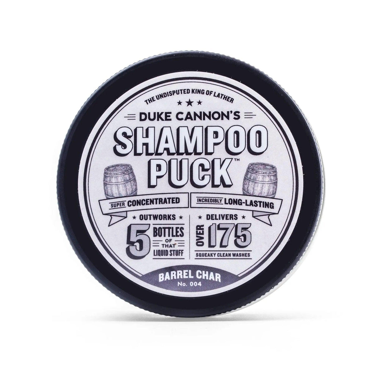 Duke Cannon Supply Co. Men's Shampoo Puck - Barrel Char No. 004