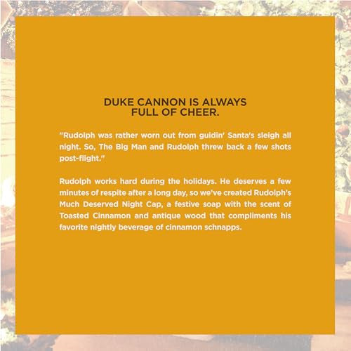 Duke Cannon Supply Co. Rudolph's Much Deserved Night Cap Bar Soap