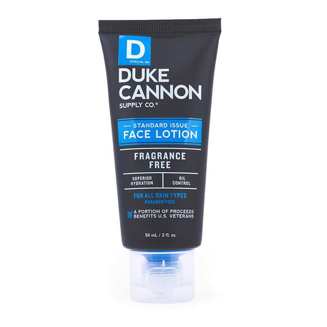 Duke Cannon Supply Co. Standard Issue Face Lotion - 2oz Travel Size.