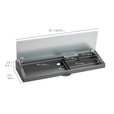 ECR4Kids MessageStor Keyboard Write and Store, Desk Organizer - White