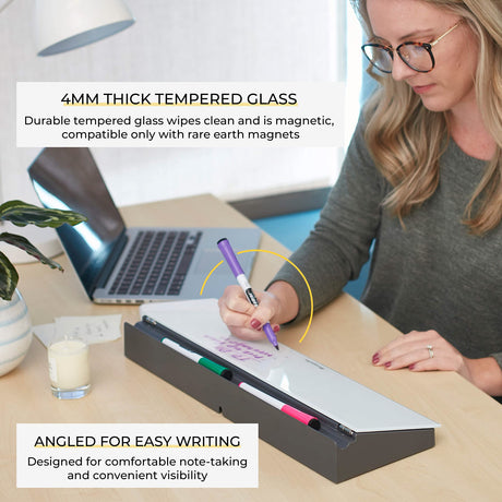 ECR4Kids MessageStor Keyboard Write and Store, Desk Organizer - White