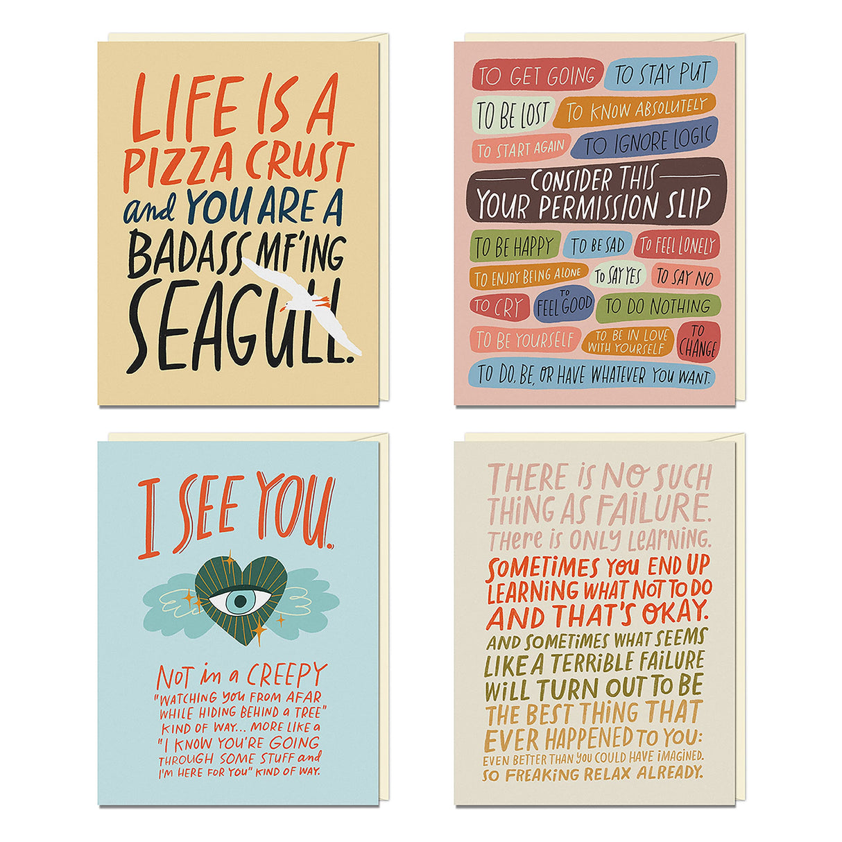 Em & Friends Pep Talk Greeting Cards