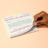 Em & Friends Permission Slip Pad, Adult Permission to Feel Your Feelings Certificate Note Pad, 6.5 x 5-inches.