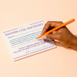 Em & Friends Permission Slip Pad, Adult Permission to Feel Your Feelings Certificate Note Pad, 6.5 x 5-inches.