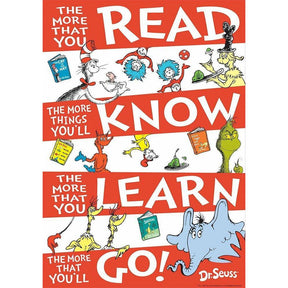 Eureka Dr. Seuss 'The More You Read' Classroom Poster 13x19