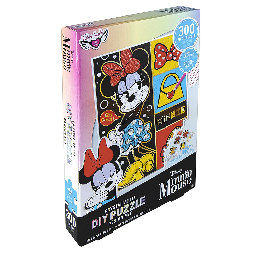 Fashion Angels Disney Minnie Mouse Crystalize It! Diy Puzzle Kit