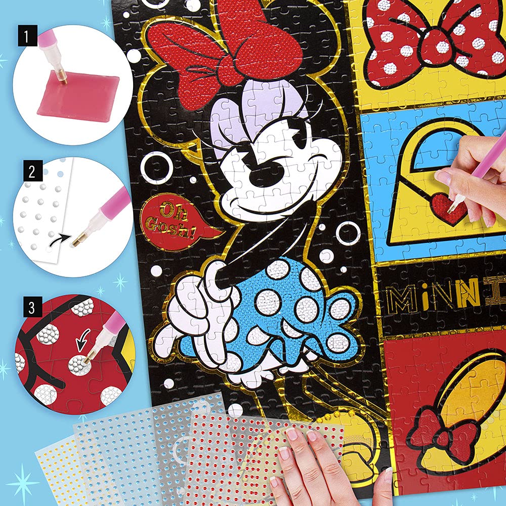 Fashion Angels Disney Minnie Mouse Crystalize It! Diy Puzzle Kit