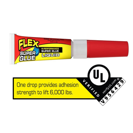 Flex Super Glue Liquid, 3 Gram Tube.