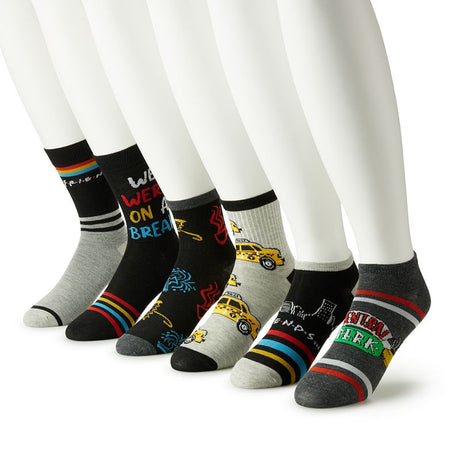 Friends Themed 6-Pack Variety Socks.