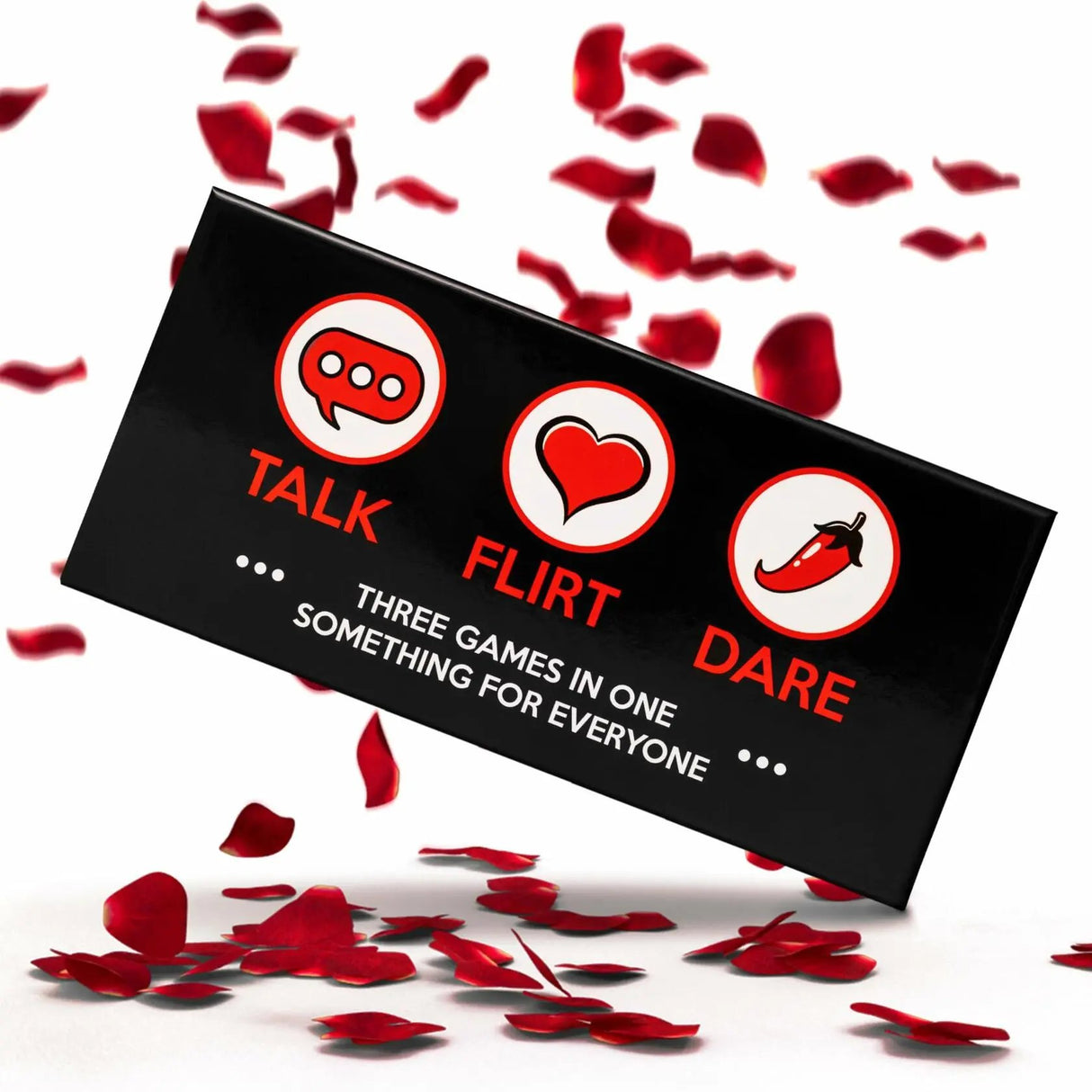 Fun and Romantic Game for Couples - Talk Flirt Dare - Date Night Box - Conversation and Action Cards for Couples to Strengthen Relationships - Exciting Levels for Connection & Intimacy 
