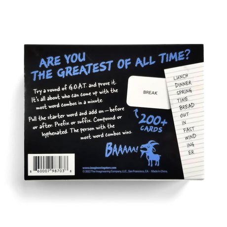 G.O.A.T. The Greatest Word Game of All Time