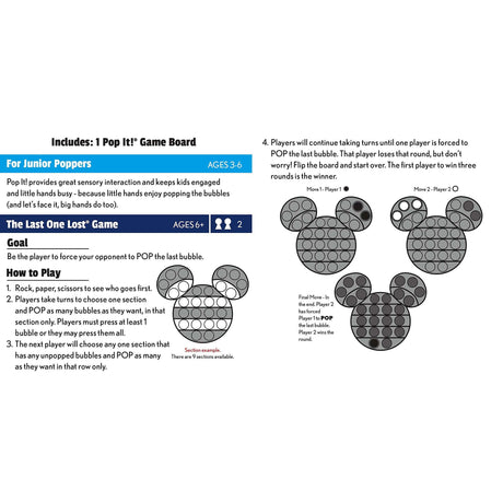 Gamewright Pop it! - Disney, Mickey Mouse.