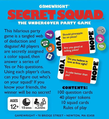 Gamewright Secret Squad Game