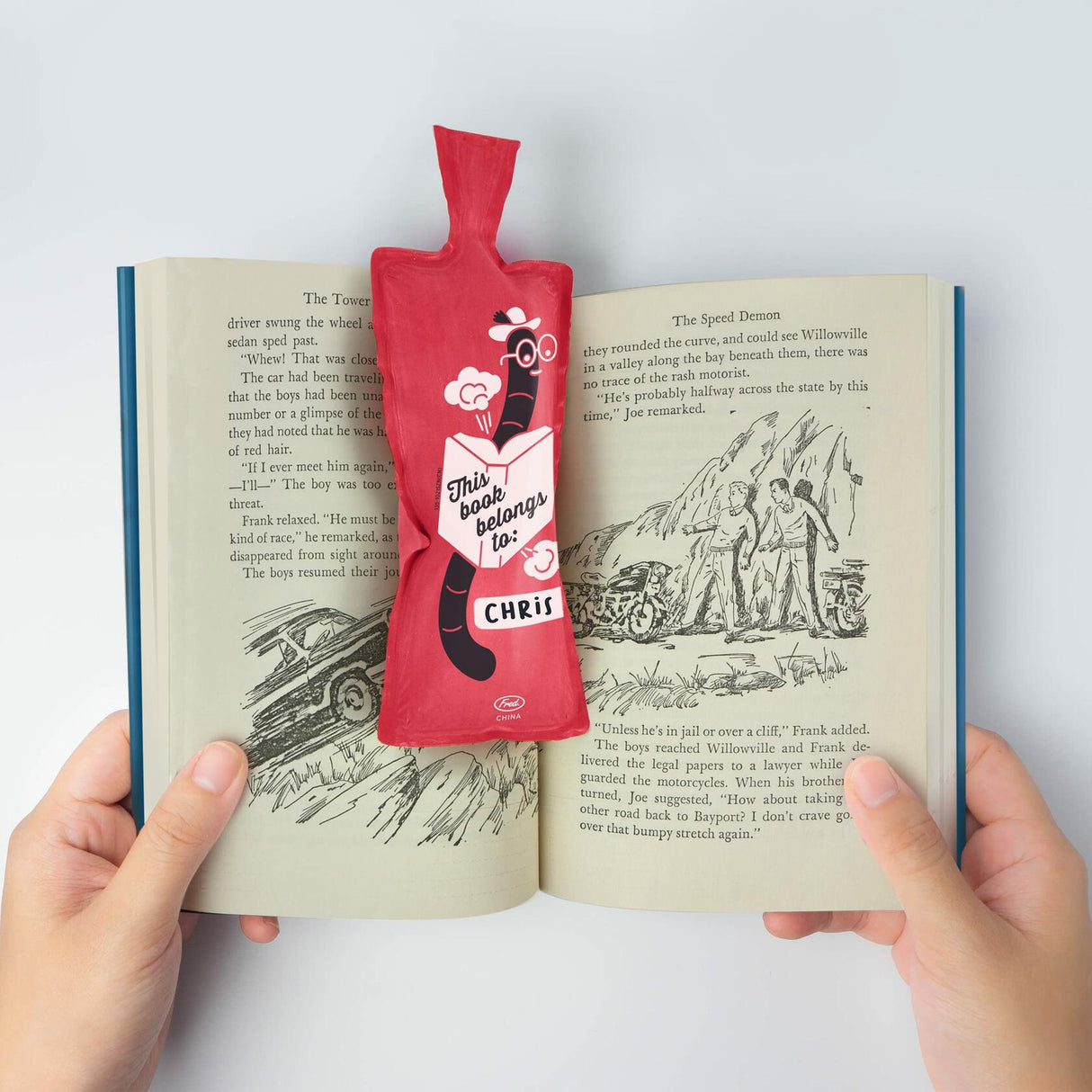 Genuine Fred Bookie Cushion, Whoopee Cushion Bookmark.