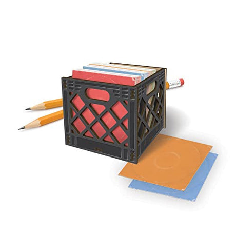 Genuine Fred For The Record, Milk Crate Notecard Holder Genuine Fred