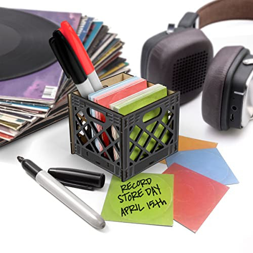 Genuine Fred For The Record, Milk Crate Notecard Holder Genuine Fred