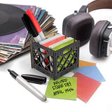 Genuine Fred For The Record, Milk Crate Notecard Holder Genuine Fred
