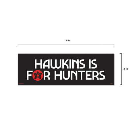 Genuine Fred Stranger Things Bumper Magnet "Hawkins is for Hunters" Genuine Fred