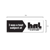 Genuine Fred Stranger Things Bumper Magnet "Test Subject Hawkins National Laboratory" Genuine Fred