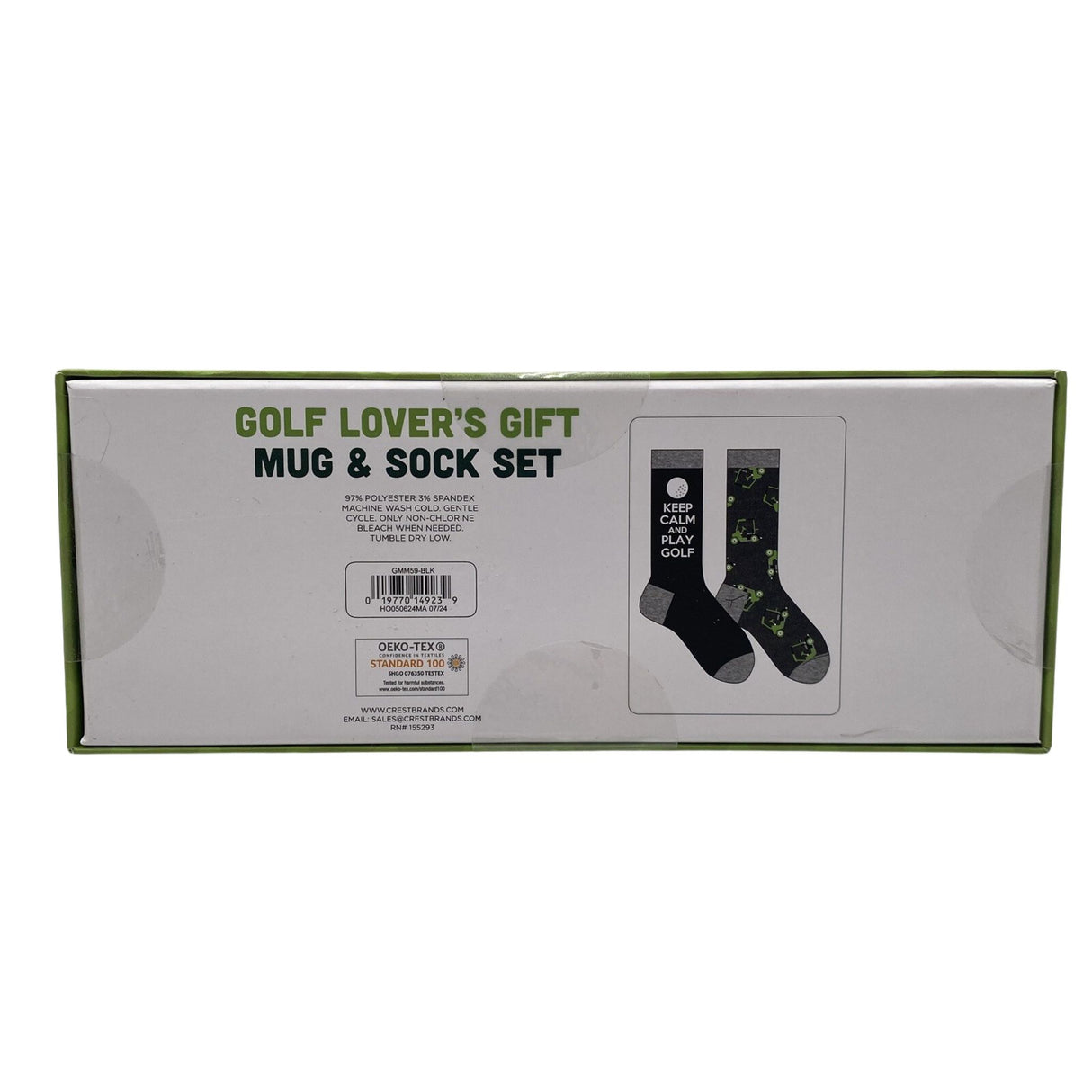 Golf Lover’s Gift Mug & Sock Set.