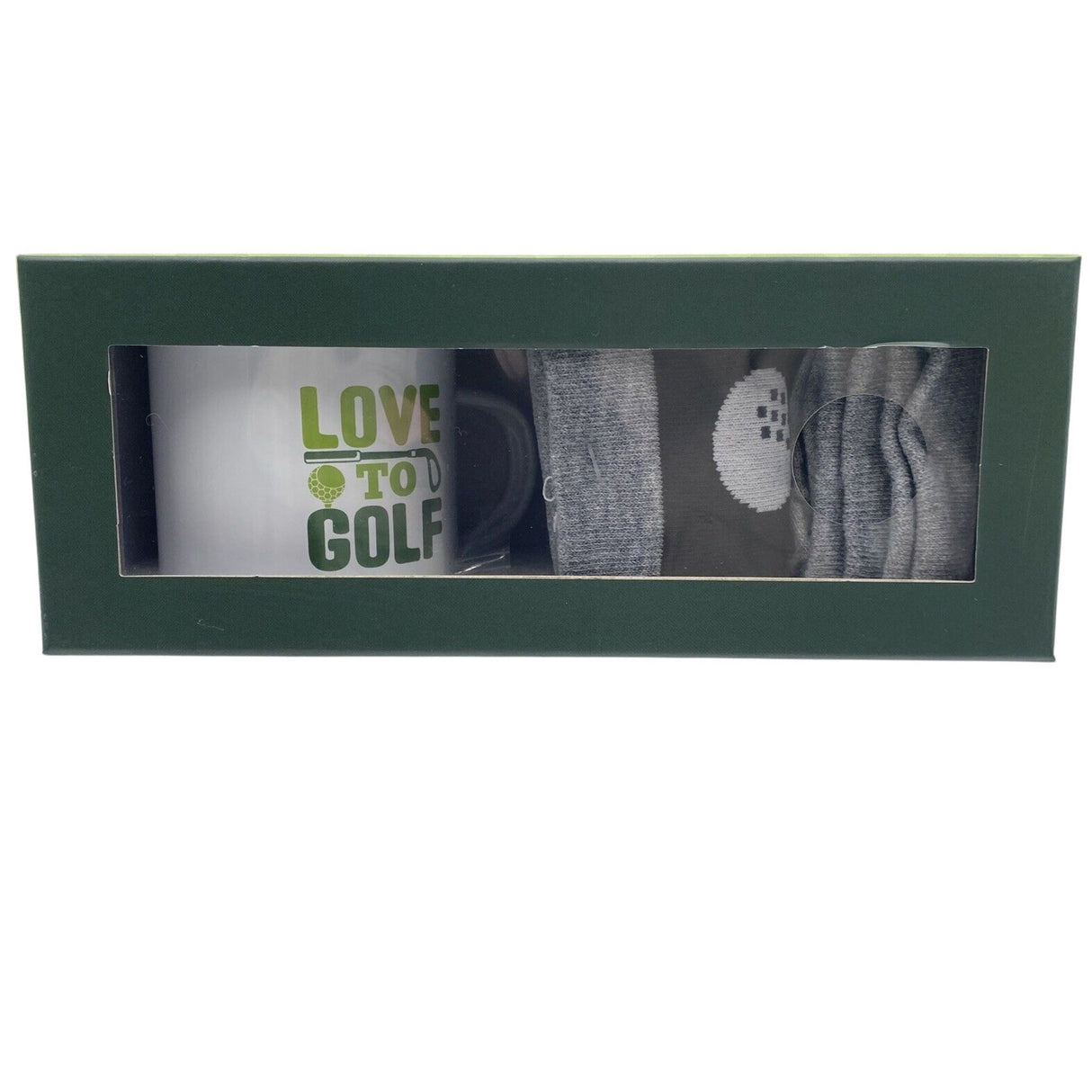 Golf Lover’s Gift Mug & Sock Set.