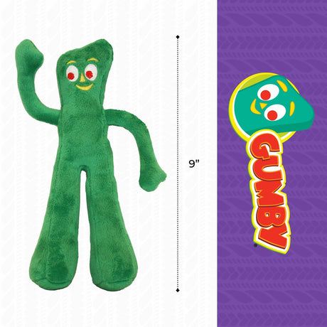 Gumby Dog Plush Toy - Squeaky Toy for All Dogs - 9"