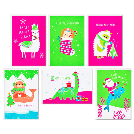 Hallmark Boxed Christmas Cards (6 Designs, 24 Cards with Envelopes).