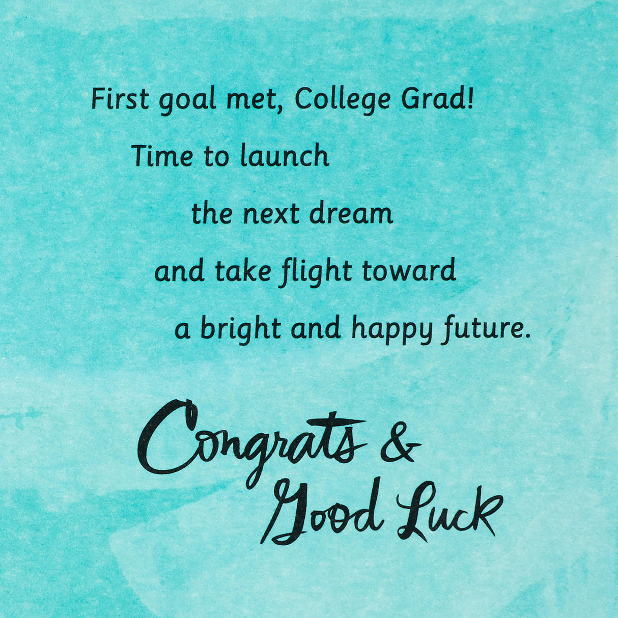 Hallmark College Graduation Card (Hot Air Balloon).
