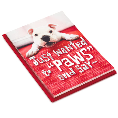 Hallmark Pack of Valentines Day Cards for Kids, Puppy Paws - 6 Pack