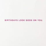 Hallmark Signature Birthday Card For Women (Damn, Girl Letter Board)