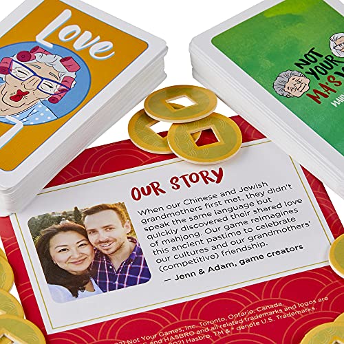 Hasbro Gaming Not Your Ma's Jong, A Fast-Paced Card Game