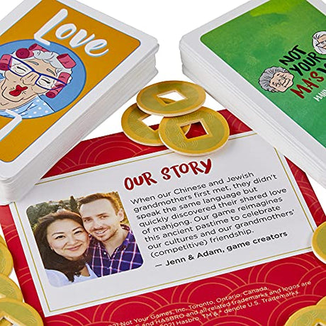 Hasbro Gaming Not Your Ma's Jong, A Fast-Paced Card Game