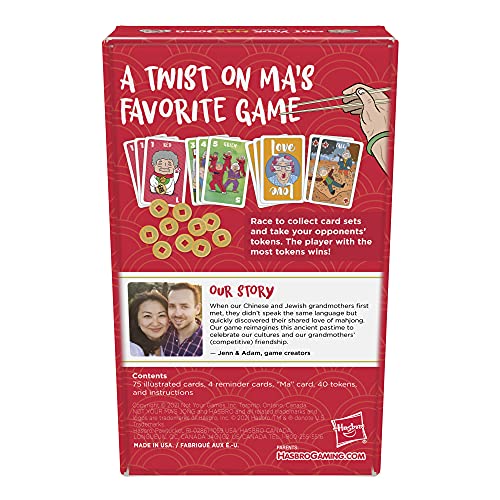 Hasbro Gaming Not Your Ma's Jong, A Fast-Paced Card Game