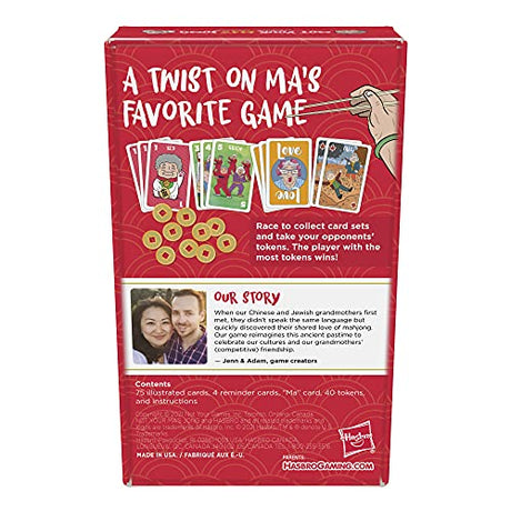 Hasbro Gaming Not Your Ma's Jong, A Fast-Paced Card Game