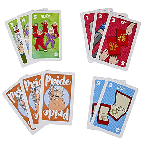 Hasbro Gaming Not Your Ma's Jong, A Fast-Paced Card Game