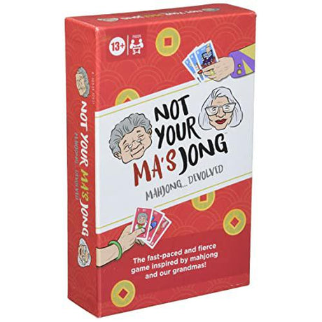 Hasbro Gaming Not Your Ma's Jong, A Fast-Paced Card Game