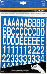 Hillman 1-Inch Die-Cut Letters/Numbers Kit Hillman