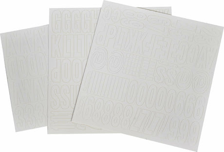 Hillman 1-Inch Die-Cut Letters/Numbers Kit Hillman