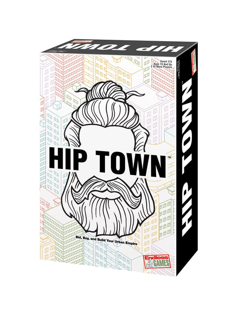 Hip Town - The Fun and Fast Paced Game of Trading, Bidding and Building.