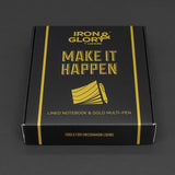 Iron & Glory PU Leather Notebook Gift Set with Pen Iron And Glory