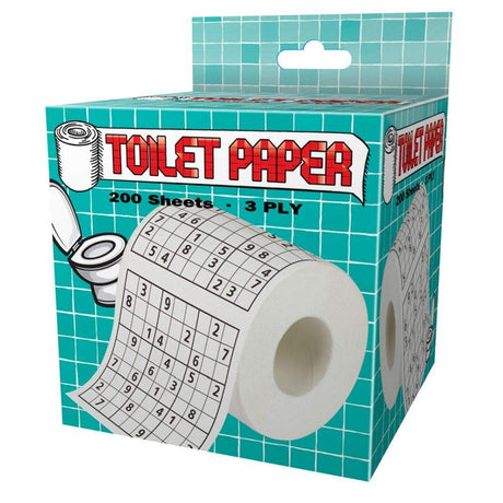 Island Dogs Printed Sudoku Puzzle Novelty Toilet Paper.