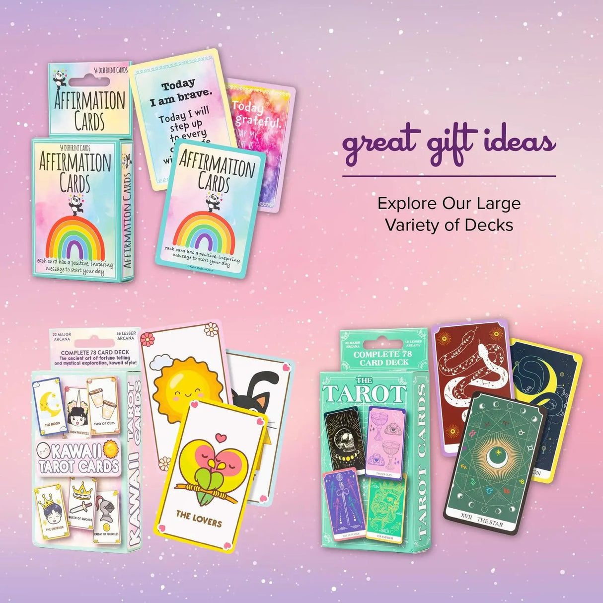 Kalan Self Care Gift Set for Women - Mindfulness Cards, Stress Relief, Meditation, Anxiety Relief, Positive Affirmations & More for Relaxation & Wellness
