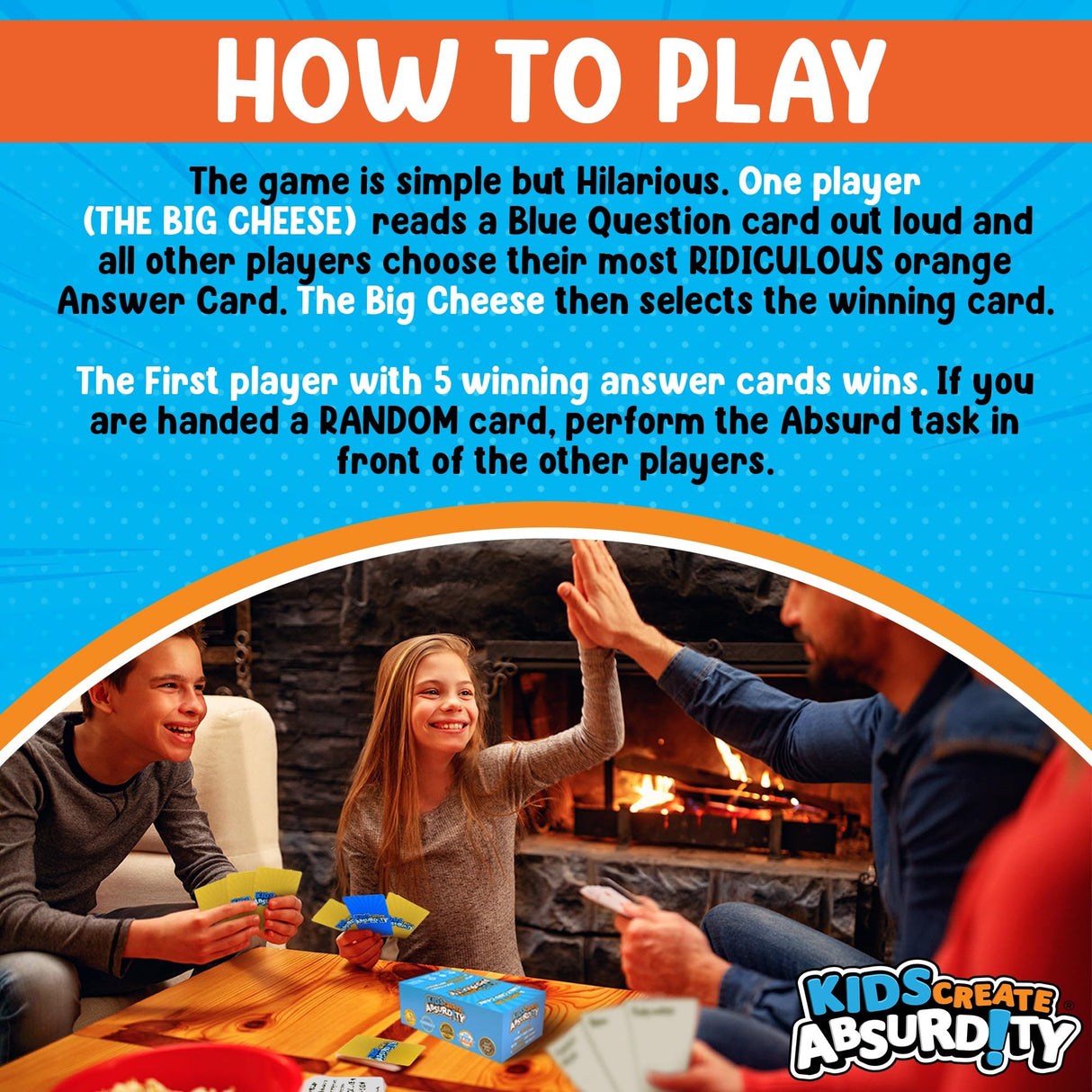 Kids Create Absurdity Funny Card-Game TheGag