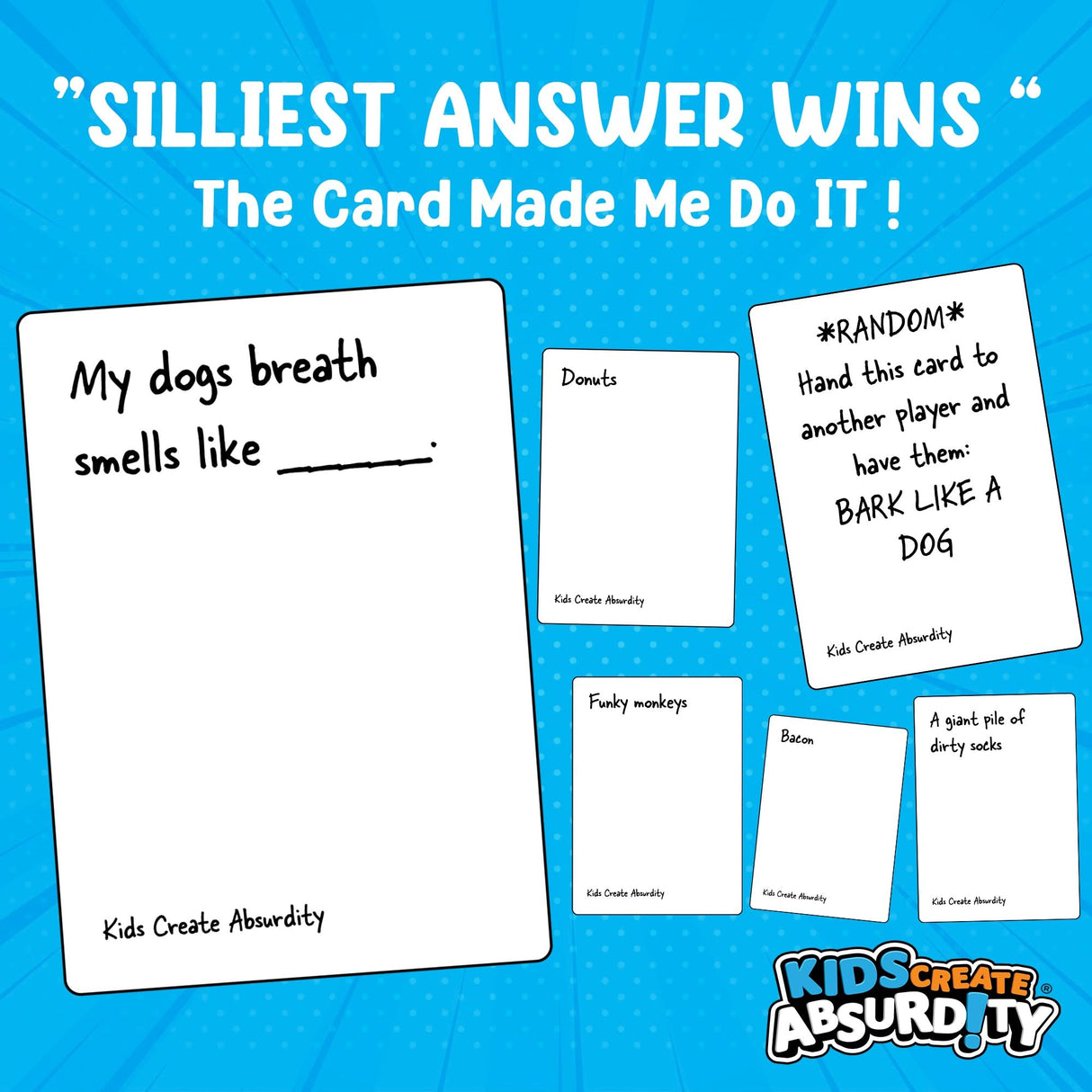 Kids Create Absurdity Funny Card-Game TheGag