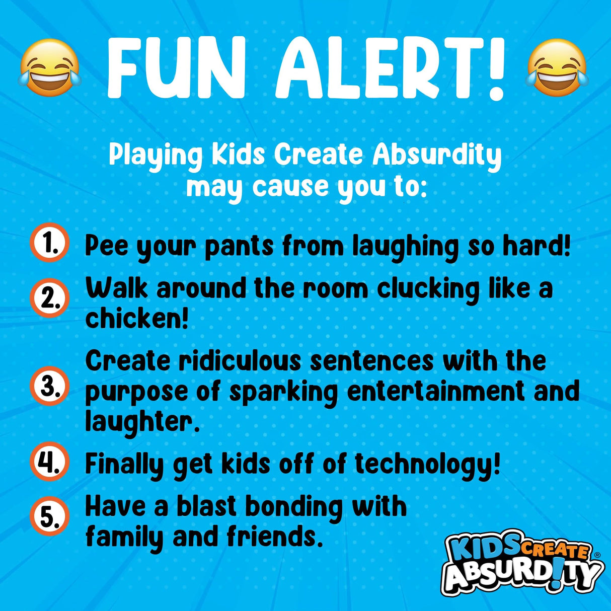 Kids Create Absurdity Funny Card-Game TheGag