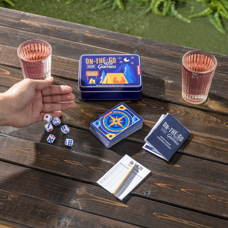 Kikkerland On-The-Go Games Tin Kit.