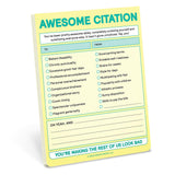 Knock Knock 1-Count Awesome Citation Note Pad,.