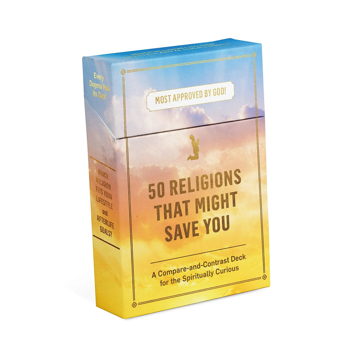 Knock Knock 50 Religions That Might Save You Deck.